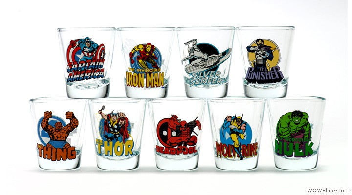 DC Comics Vintage Style Drinking Glass (Toon Tumbler) – Hollywood